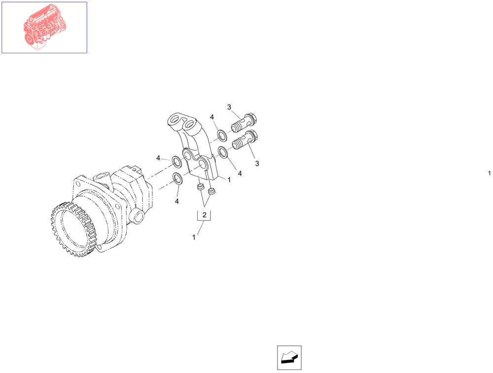 Схема запчастей Case IH STEIGER 485 - (02-83) - FUEL JUNCTION, STEIGER 485 (02) - ENGINE