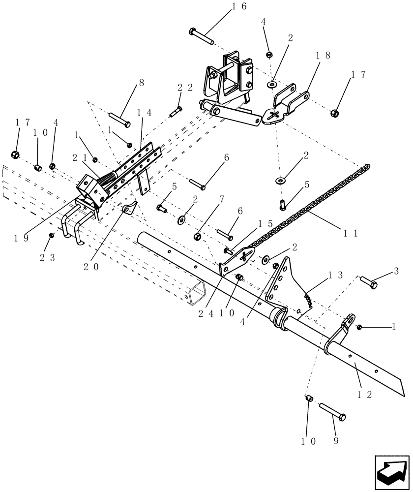 Схема запчастей Case IH 700 - (75.200.02) - HARROW, WING (75) - SOIL PREPARATION