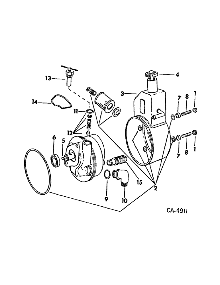 Схема запчастей Case IH 92 - (D-31) - HYDRAULIC PUMP, 1000 RPM PTO 