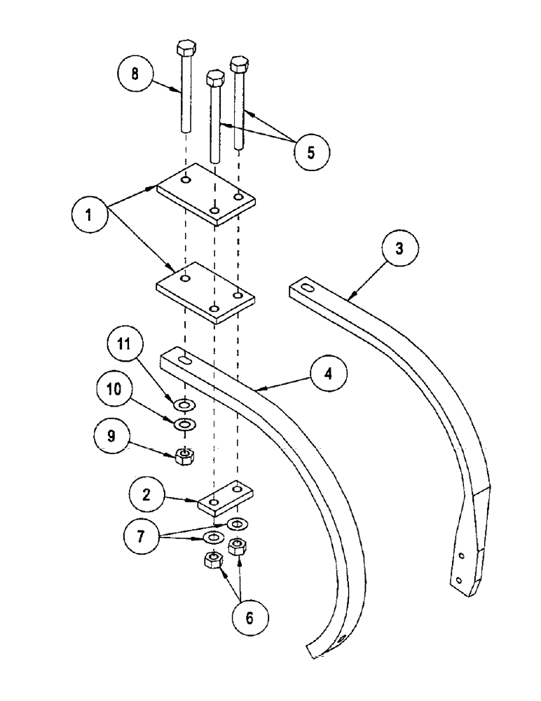 Схема запчастей Case IH CONCORD - (B30) - SOLID MOUNT SHANK ASSEMBLY 