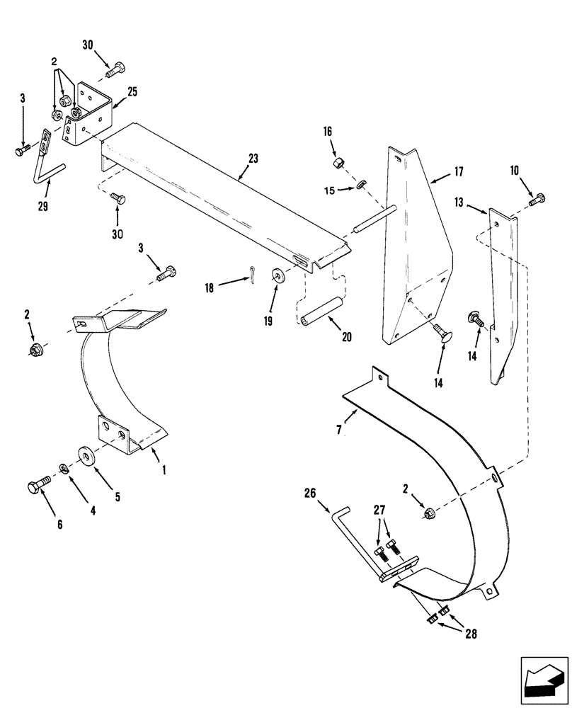 Схема запчастей Case IH 2577 - (66.260.01) - SEPARATOR SHIELD, DRIVE (66) - THRESHING