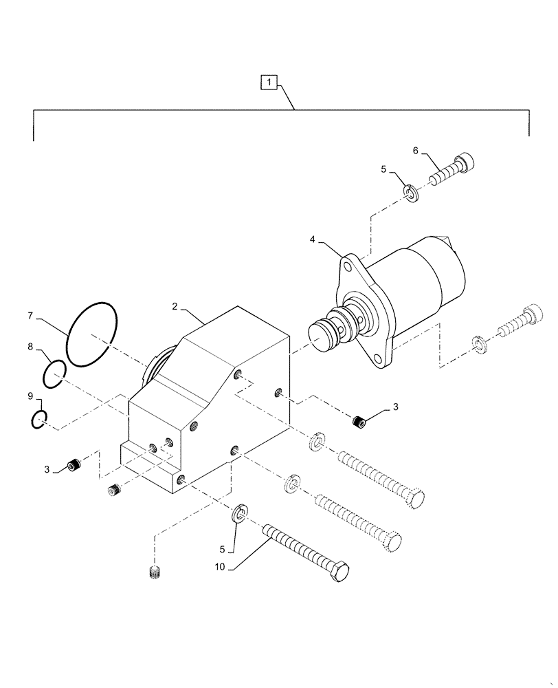 Схема запчастей Case IH MAGNUM 340 - (41.200.BY[01]) - PRIORITY & REGULATOR PWM VALVE ASSEMBLY, MAGNUM 315 AND 340 ONLY (41) - STEERING