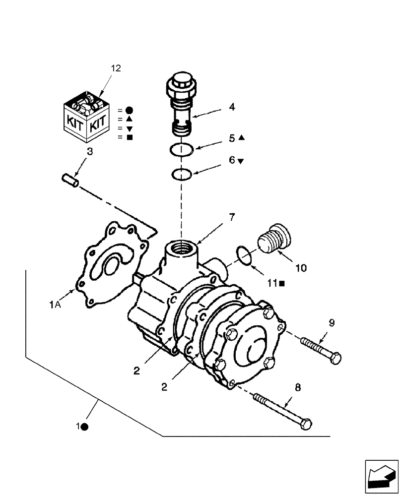 Схема запчастей Case IH 2577 - (29.212.06[01]) - CHARGE PUMP ASSY - CORN AND GRAIN COMBINE (29) - HYDROSTATIC DRIVE