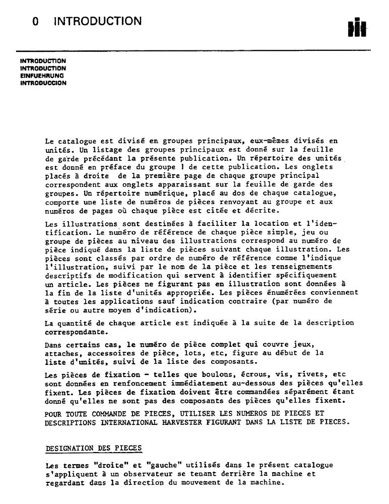 Схема запчастей Case IH 844S - (0-D) - INTRODUCTION (00) - GENERAL