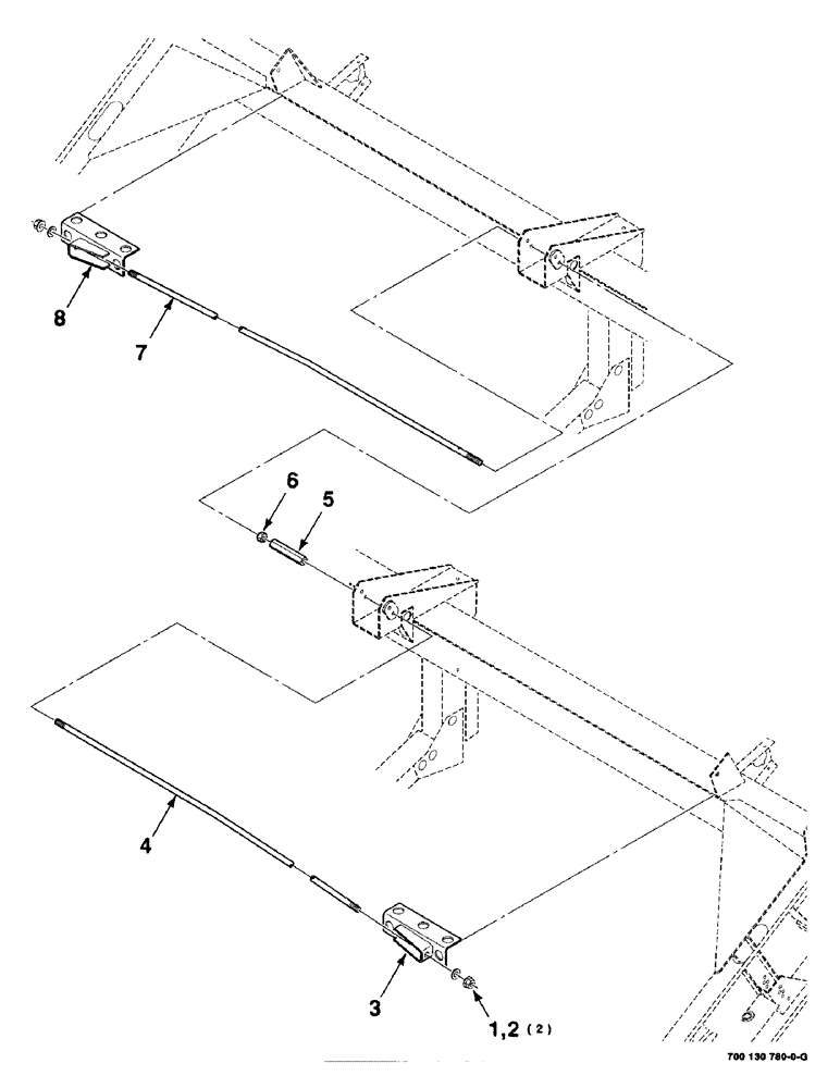 Схема запчастей Case IH 8820 - (9-26) - TRUSS ROD KIT, 30 FOOT, 700130780 TRUSS ROD KIT COMPLETE, 30 FOOT (09) - CHASSIS