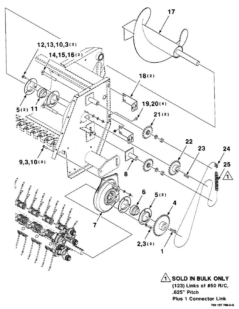 Схема запчастей Case IH 8585 - (3-08) - PICKUP ASSEMBLY, LEFT Pickup