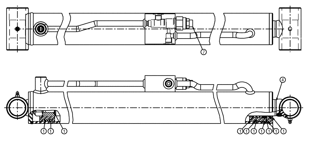 Схема запчастей Case IH SPX4410 - (07-009) - BOOM HEIGHT Cylinders