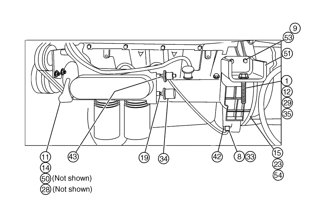 Схема запчастей Case IH 4330 - (02-002[02]) - ENGINE GROUP (4300 ONLY) (01) - ENGINE