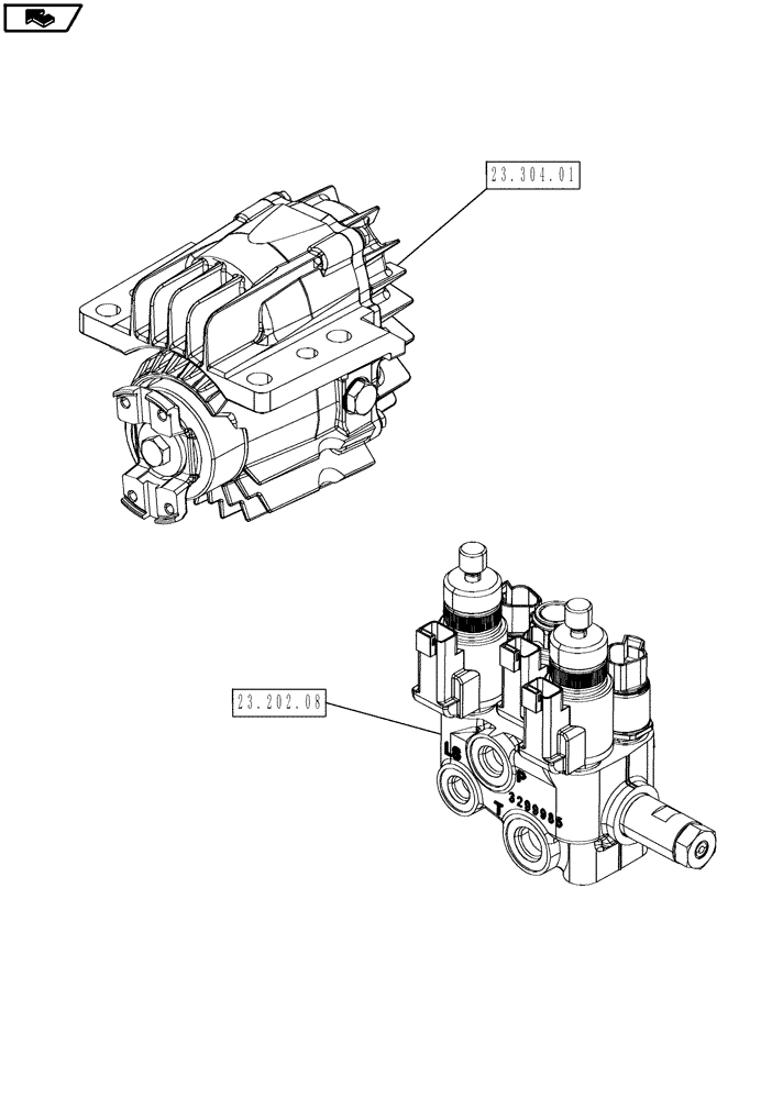 Схема запчастей Case IH MAGNUM 180 - (00.000.23) - PICTORIAL INDEX - 4WD LINES (00) - GENERAL & PICTORIAL INDEX