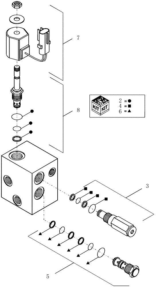 Схема запчастей Case IH 1200PT - (L.50.F[04]) - COULTER VALVE ASSEMBLY, WITH RELIEF (BTW CBJ0001893 AND CBJ025653) L - Field Processing