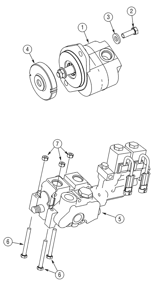 Схема запчастей Case IH 75XT - (08-32) - HYDRAULICS, ATTACHMENT - HIGH FLOW, GEAR (08) - HYDRAULICS