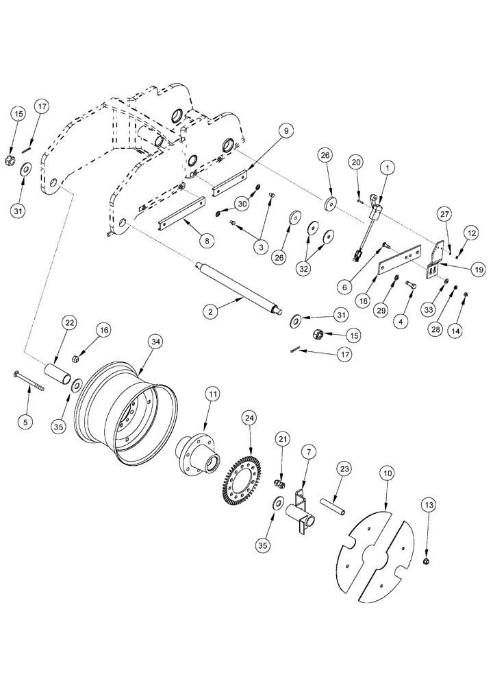 Схема запчастей Case IH 955 - (9A-104) - WHEEL SPEED SENSOR, AFS PLANTER, 12/23 SRC (09) - CHASSIS/ATTACHMENTS