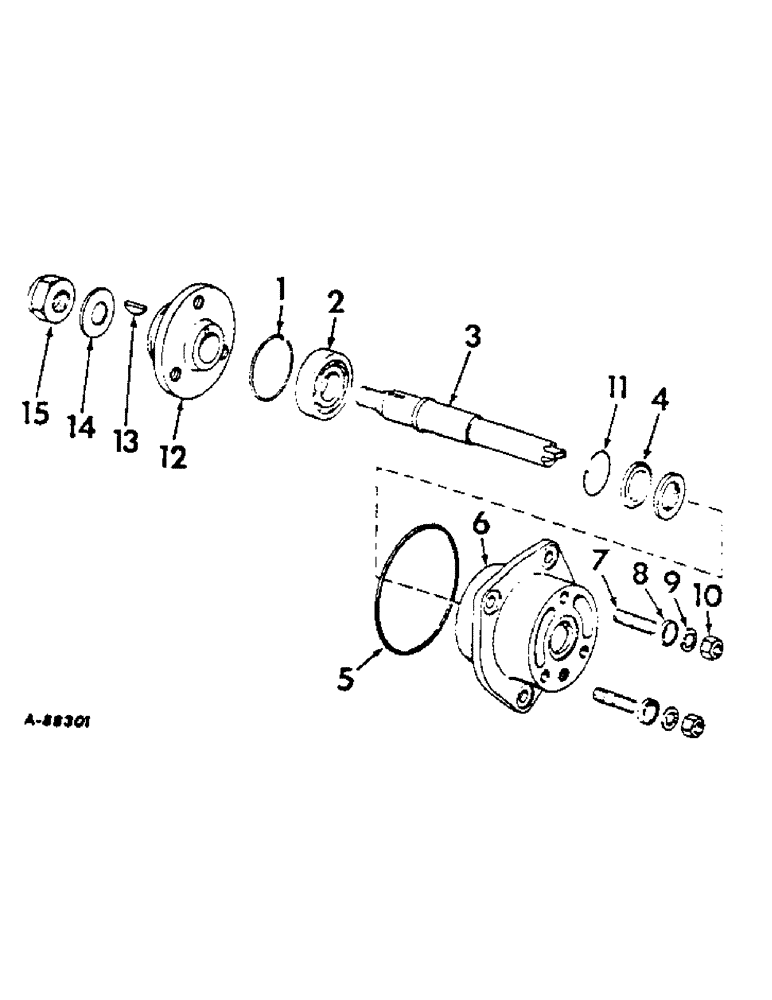 Схема запчастей Case IH 2806 - (E-29) - FUEL SYSTEM, FUEL INJECTION PUMP DRIVE, ENGINE SERIAL NO. D-361 23978 AND BELOW (02) - FUEL SYSTEM