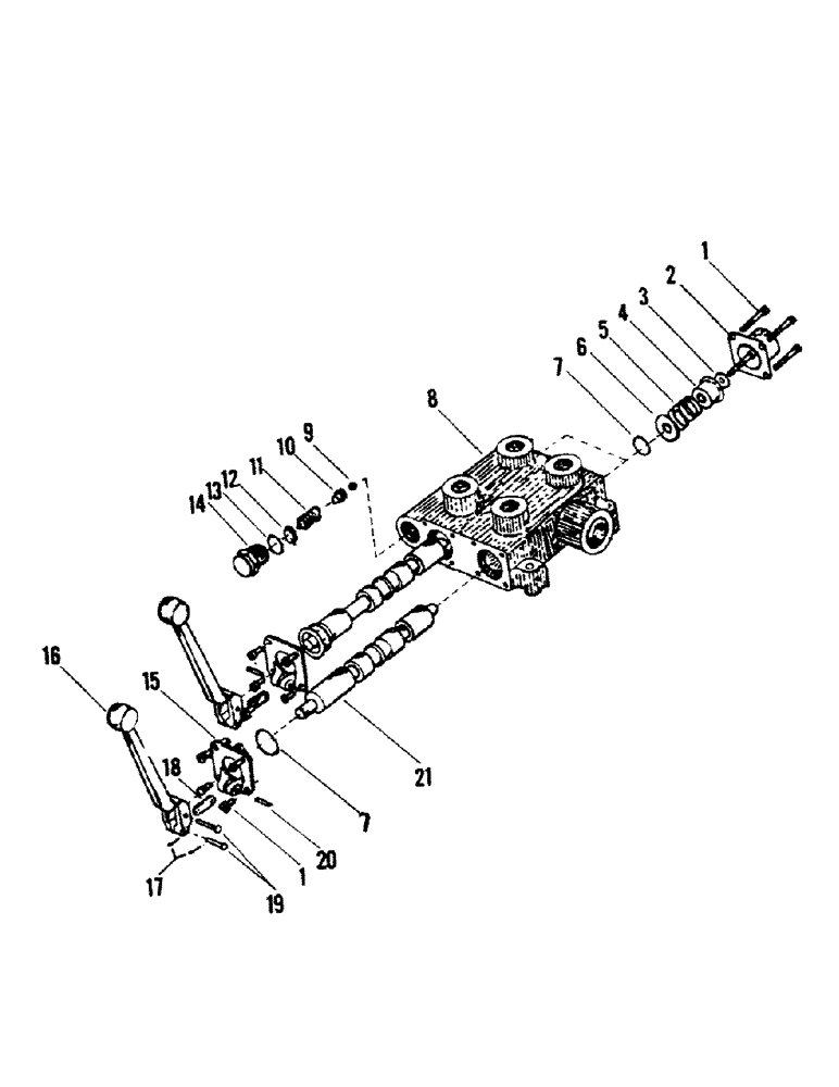 Схема запчастей Case IH STEIGER - (08-23) - HYD. VALVE - 2 SPOOL CROSS (07) - HYDRAULICS