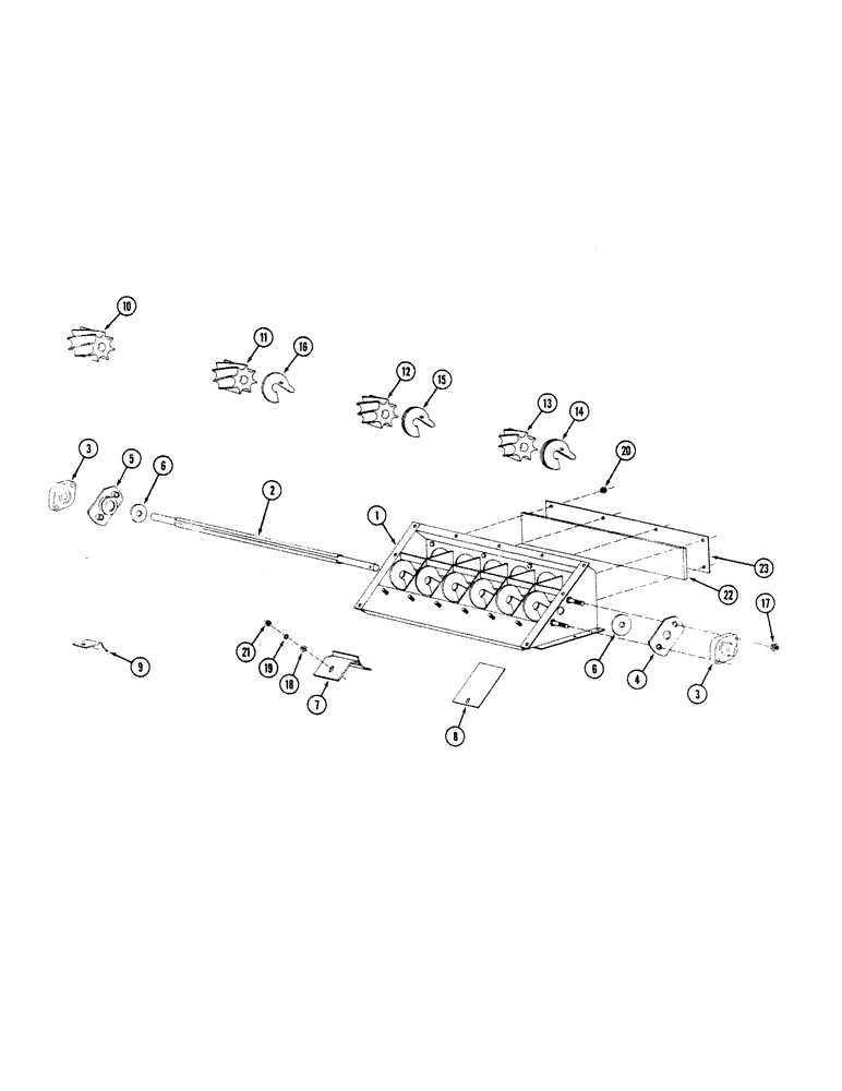 Схема запчастей Case IH 8100 - (9A-14) - METERING CUP (09) - CHASSIS/ATTACHMENTS