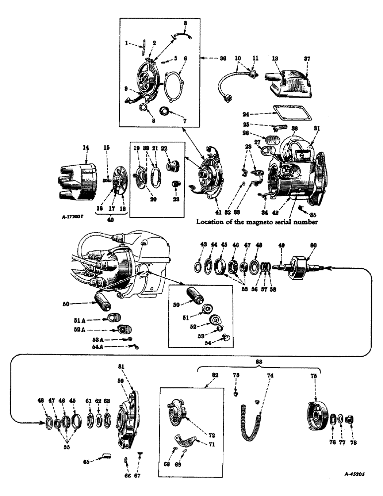 Схема запчастей Case IH FARMALL M - (122) - ELECTRICAL SYSTEM, DIESEL ENGINE, MAGNETO, INTERNATIONAL TYPE H-4 (06) - ELECTRICAL SYSTEMS