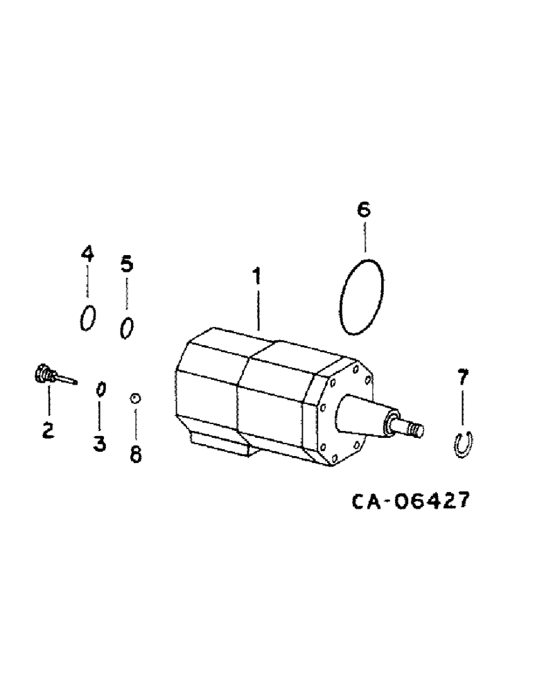 Схема запчастей Case IH 1460 - (10-41) - HYDRAULICS, STEERING HAND PUMP, S/N 22001 THRU 52000, ROSS (07) - HYDRAULICS