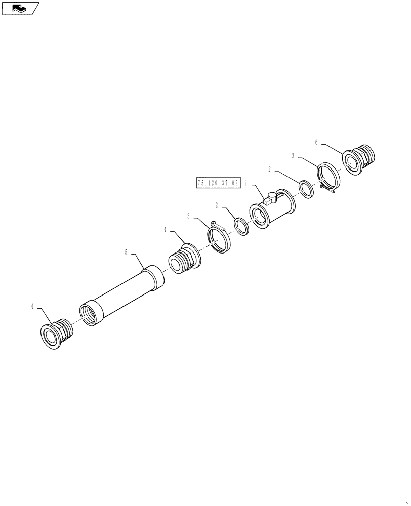 Схема запчастей Case IH 3230 - (75.120.37) - FLOW METER PLUMPING, LO-FLOW (75) - SOIL PREPARATION