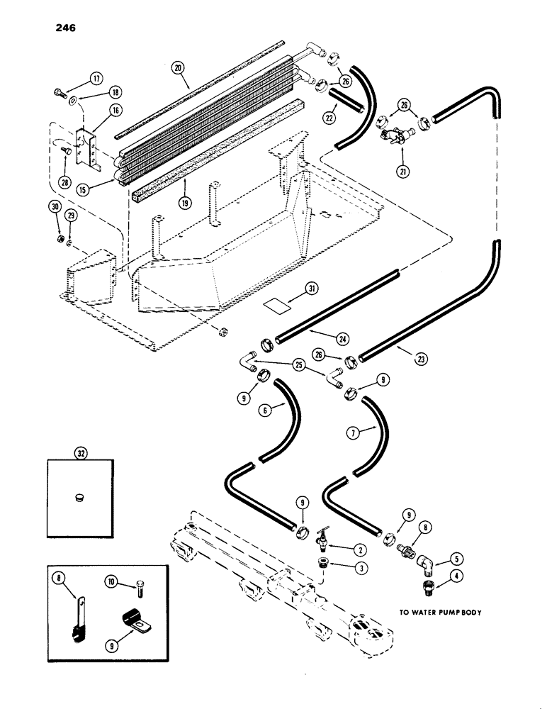 Схема запчастей Case IH 1170 - (246) - CAB, PLENUM, WITH HEATER, BETTENDORF (09) - CHASSIS/ATTACHMENTS