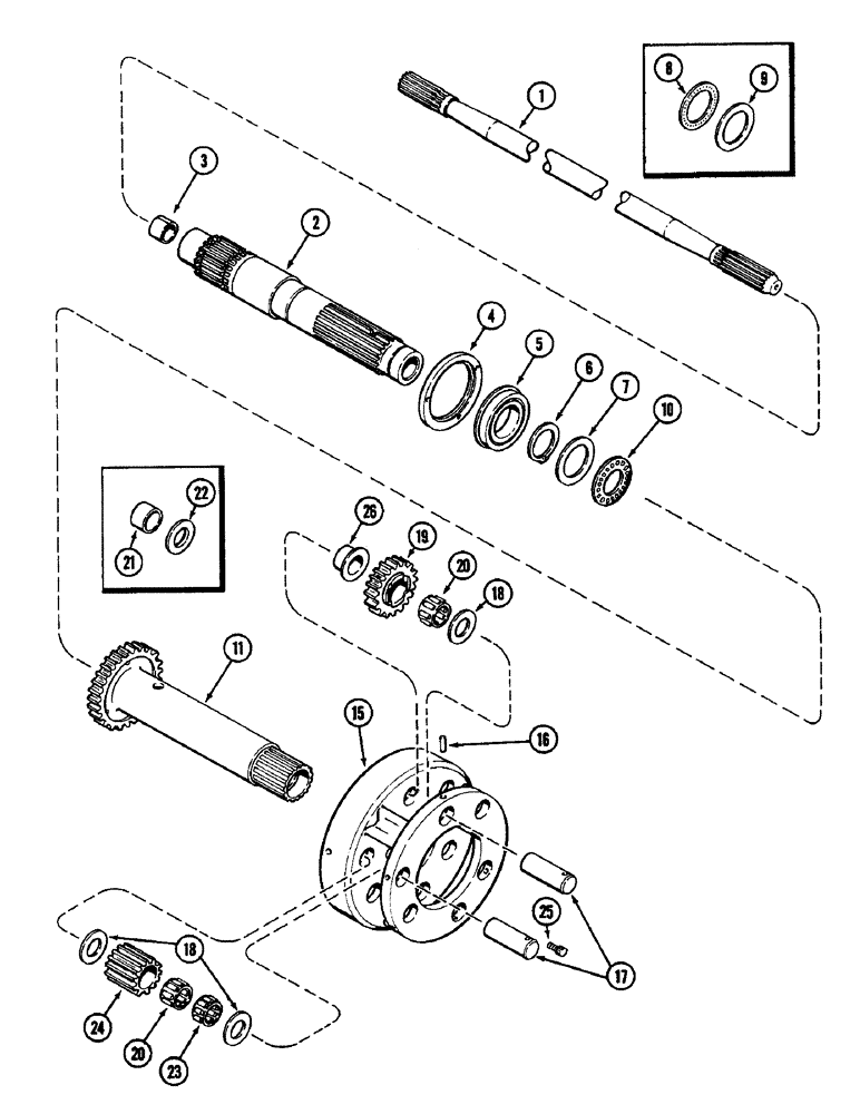 Схема запчастей Case IH 2090 - (6-228) - POWER SHIFT TRANSMISSION, CLUTCH PLANETARY (06) - POWER TRAIN