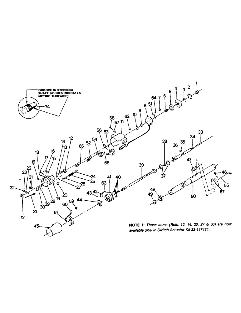 Схема запчастей Case IH 9110 - (01-17) - STEERING COLUMN ASSEMBLY (10) - CAB