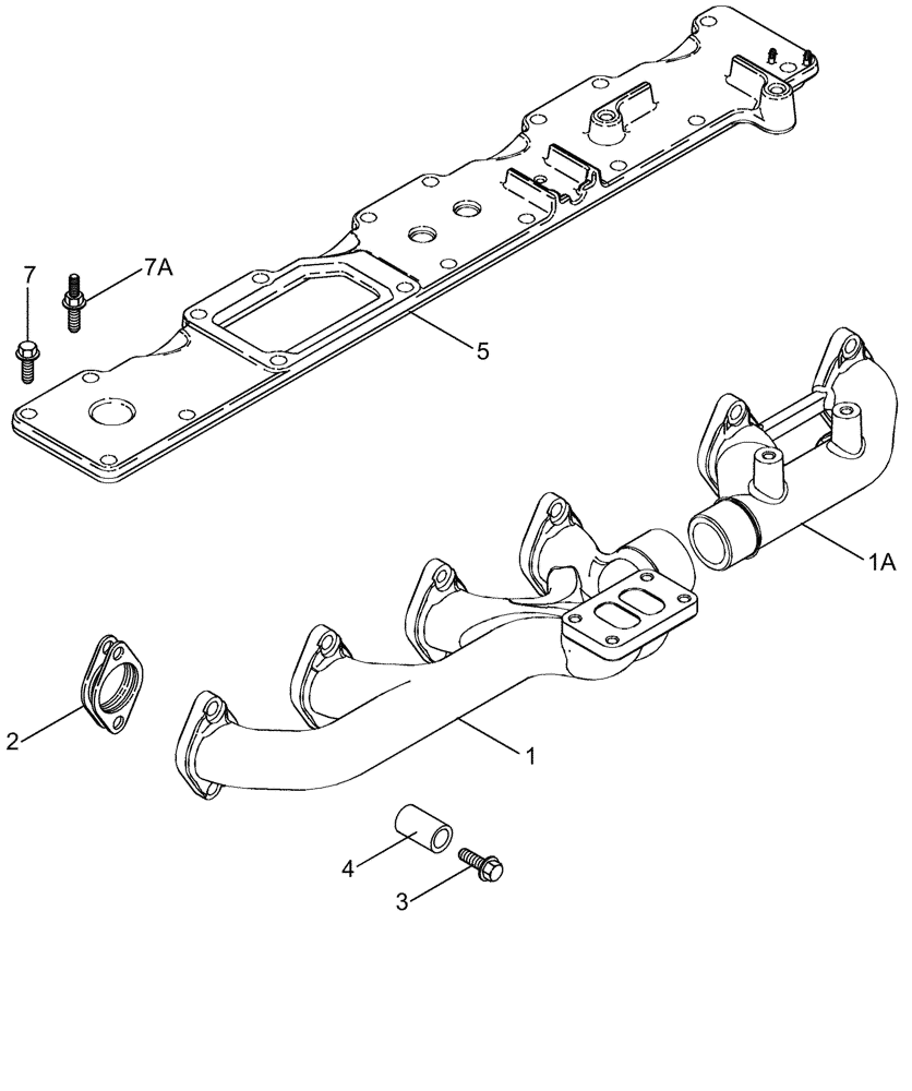 Схема запчастей Case IH TITAN 3020 - (02-039) - MANIFOLDS (01) - ENGINE