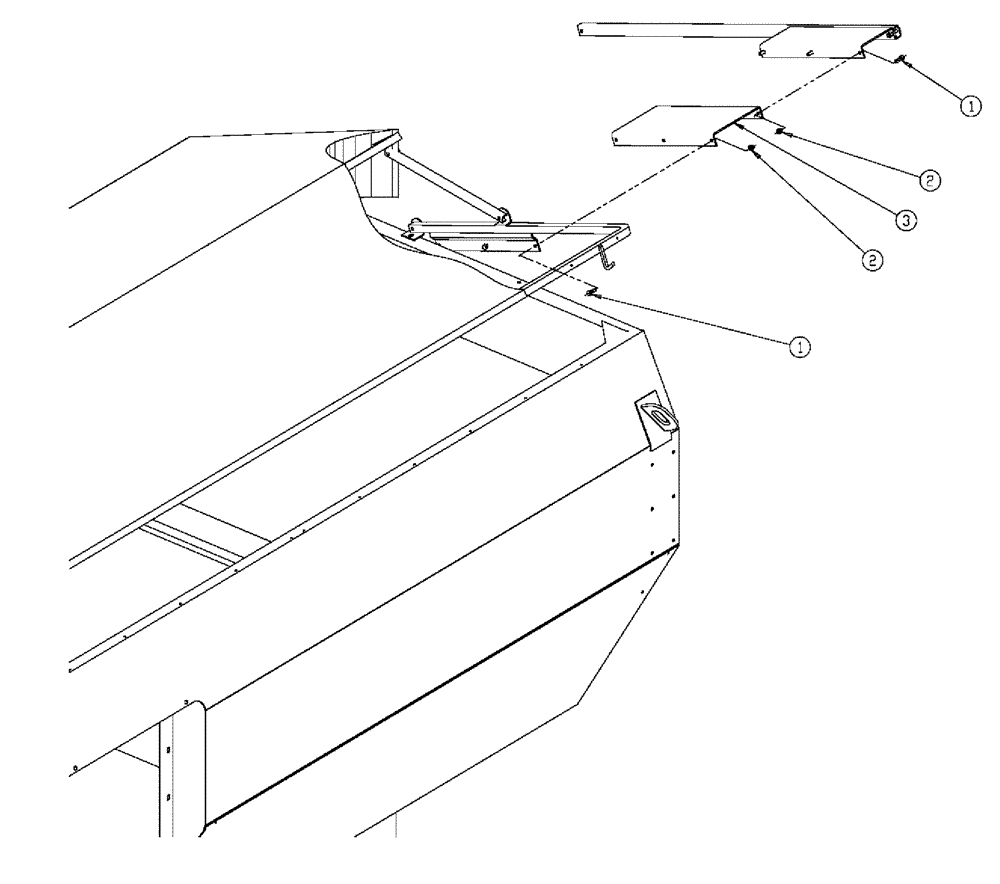 Схема запчастей Case IH 810 - (10-034) - FLIPTOP HANDLE EXTENSION (WET KIT ONLY) Wet Kit