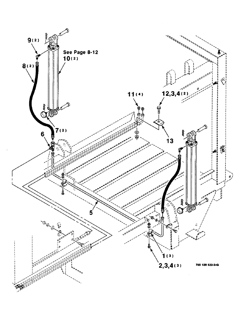 Схема запчастей Case IH 8590 - (8-10) - HYDRAULIC BALE DENSITY ASSEMBLY (07) - HYDRAULICS