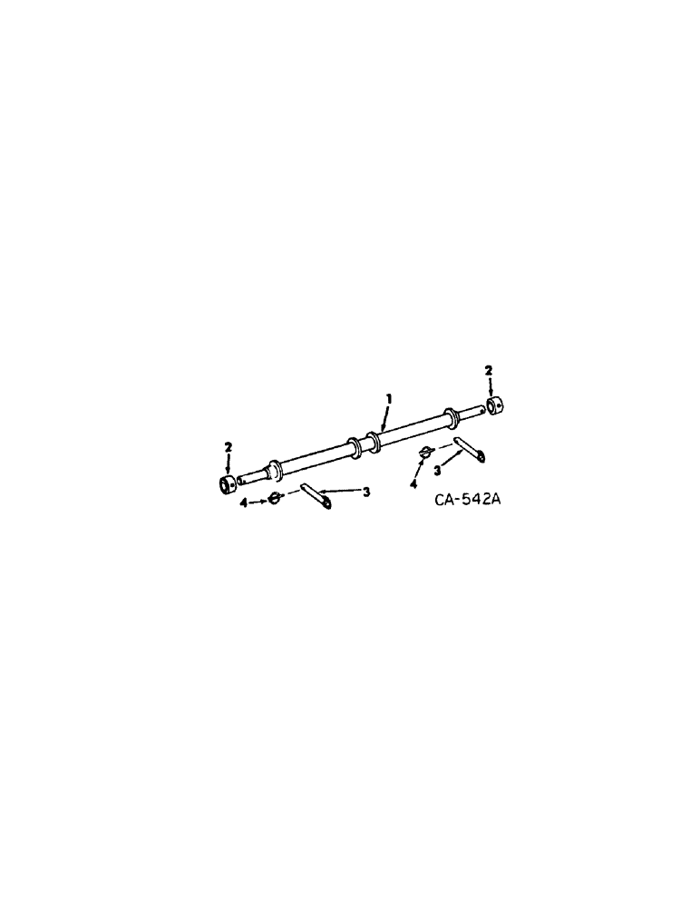 Схема запчастей Case IH 92 - (D-05[A]) - THREE-POINT HITCH SPINDLE, CATEGORY III 