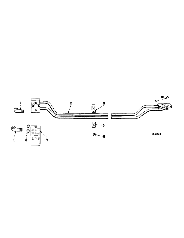 Схема запчастей Case IH 200 - (280) - HYDRAULIC SYSTEM, HYDRA-TOUCH REAR MANIFOLD TUBES (07) - HYDRAULIC SYSTEM