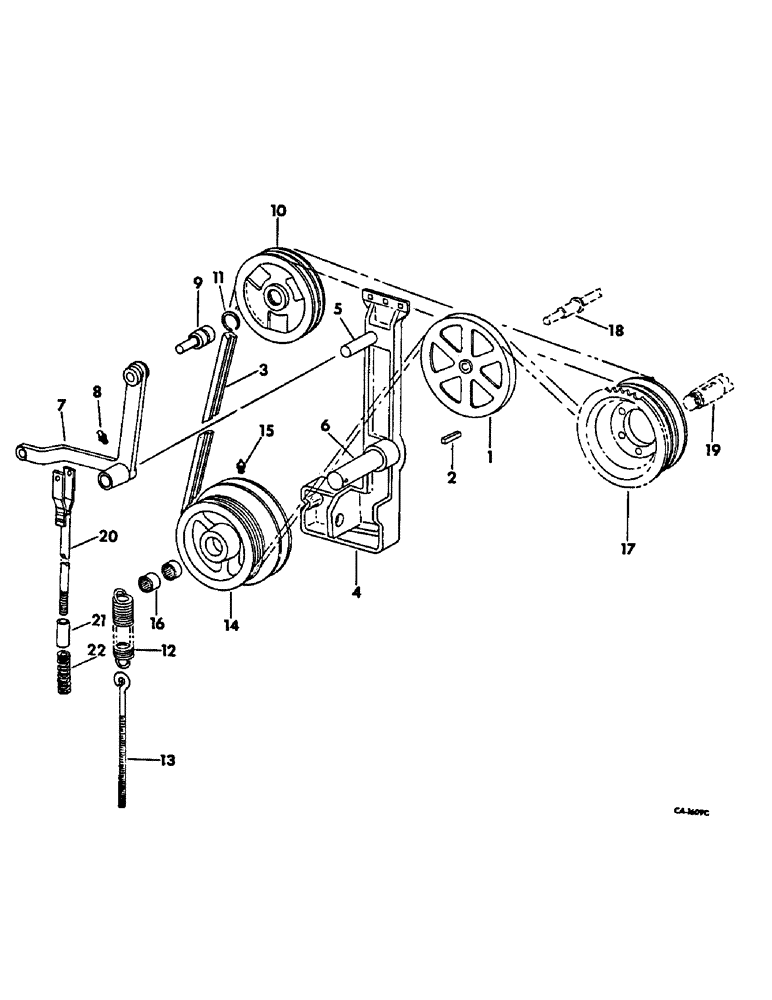 Схема запчастей Case IH 715 - (22-04) - STRAW WALKERS, STRAW WALKER DRIVE Straw Walkers