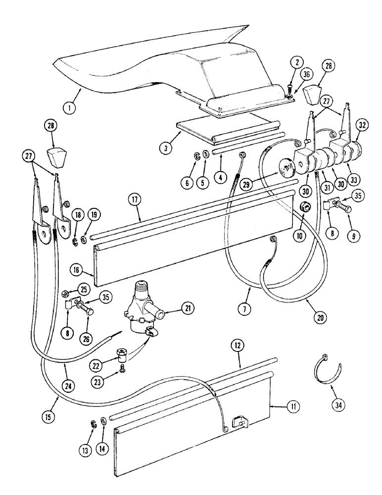 Схема запчастей Case IH 1494 - (9-466) - HEATER CONTROLS, TRACTORS WITH CAB (09) - CHASSIS/ATTACHMENTS