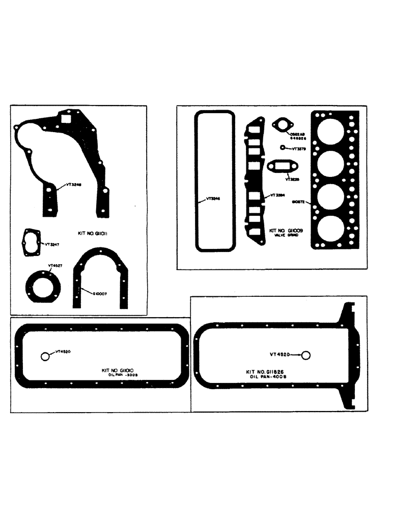 Схема запчастей Case IH 300B-SERIES - (010) - SPARK IGNITION ENGINES, GASKET KITS (02) - ENGINE