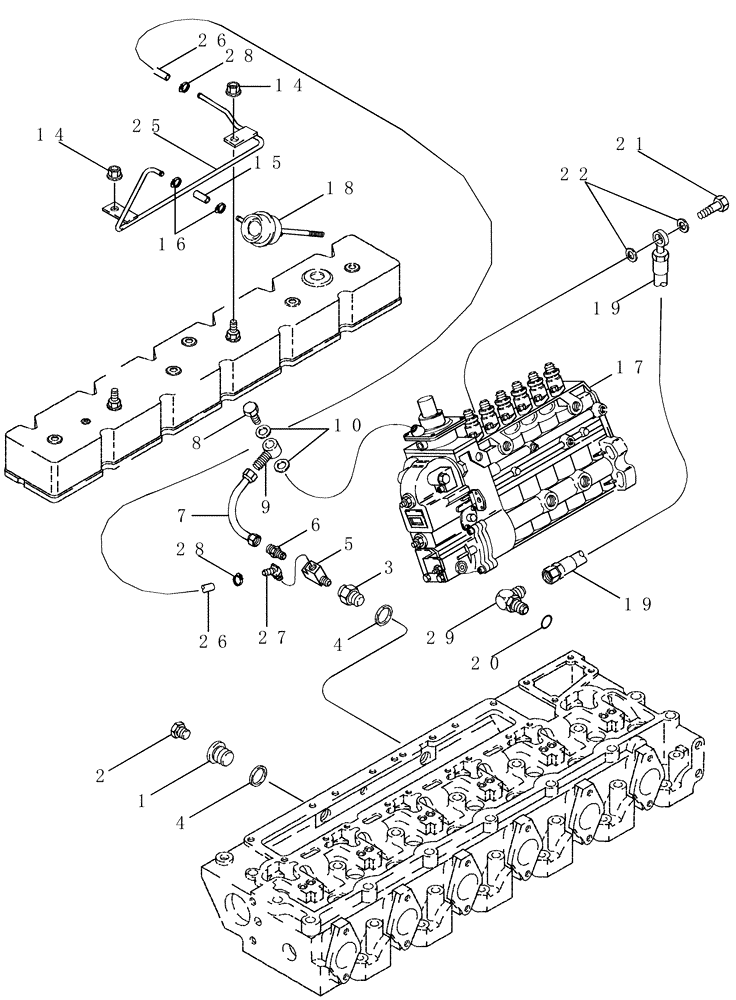 Схема запчастей Case IH PX240 - (03-02) - ANEROID AND WASTEGATE SYSTEM (03) - FUEL SYSTEM