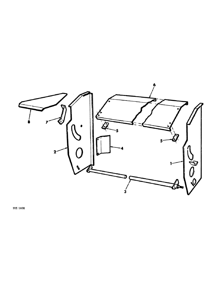 Схема запчастей Case IH 1290 - (36) - CONDITIONER FRAME 