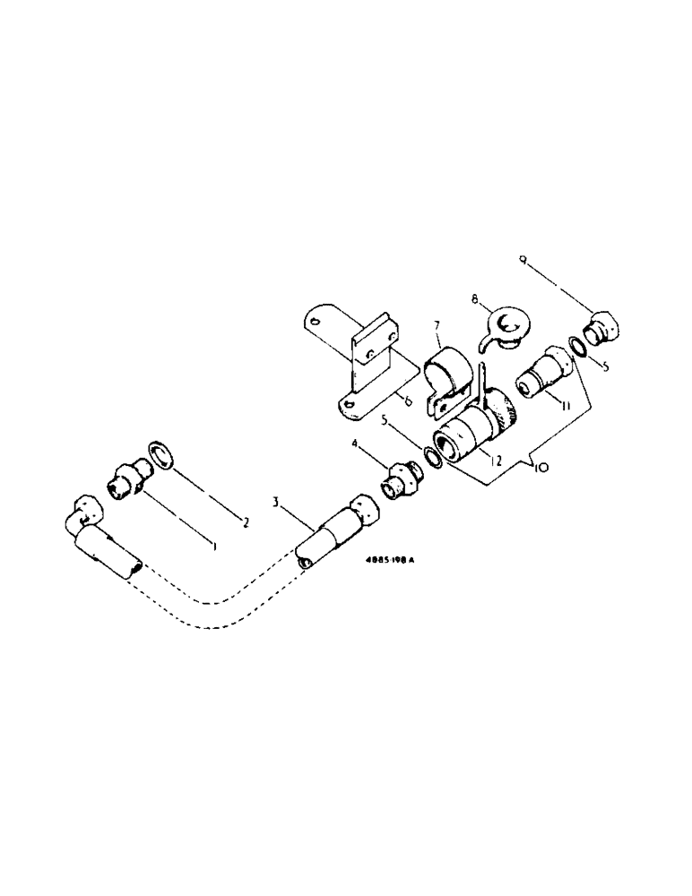 Схема запчастей Case IH 2300 - (5-29) - HYDRAULIC ATTACHMENTS, SELF SEALING COUPLING, SINGLE BREAKAWAY (07) - HYDRAULIC SYSTEM