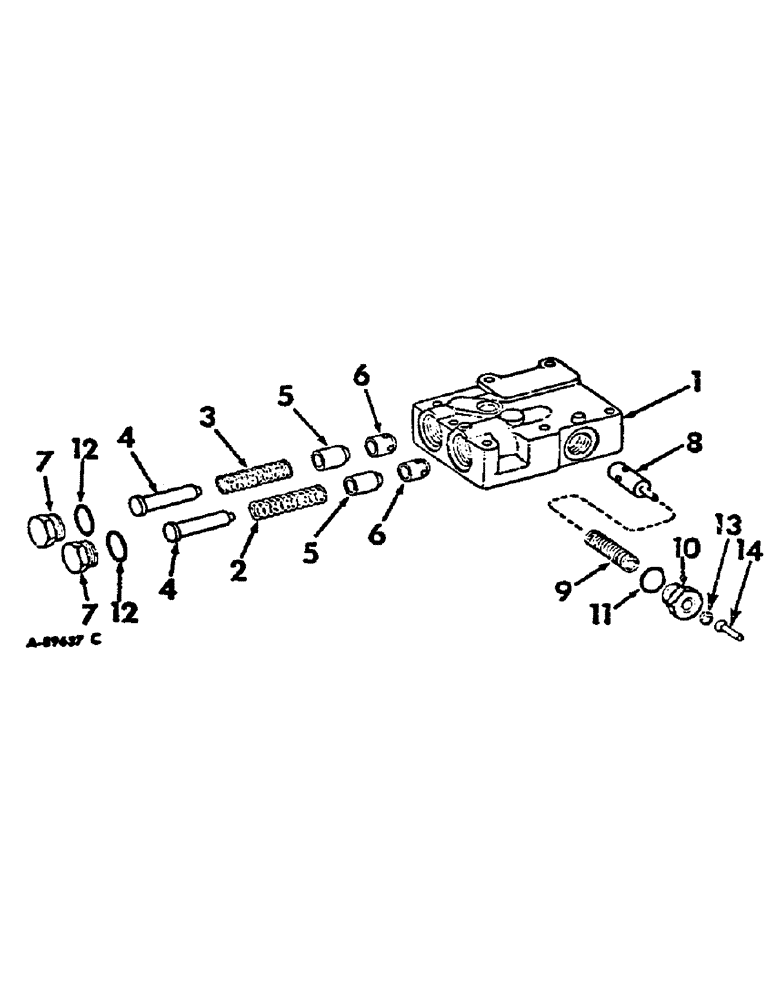 Схема запчастей Case IH 2500 - (07-014) - MULTI-VALVE (04) - Drive Train