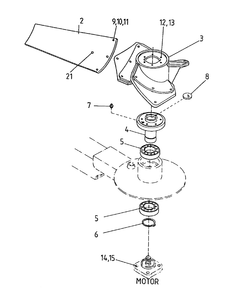 Схема запчастей Case IH 7000 - (A03-00) - EXTRACTOR FAN, SECONDARY Mainframe & Functioning Components