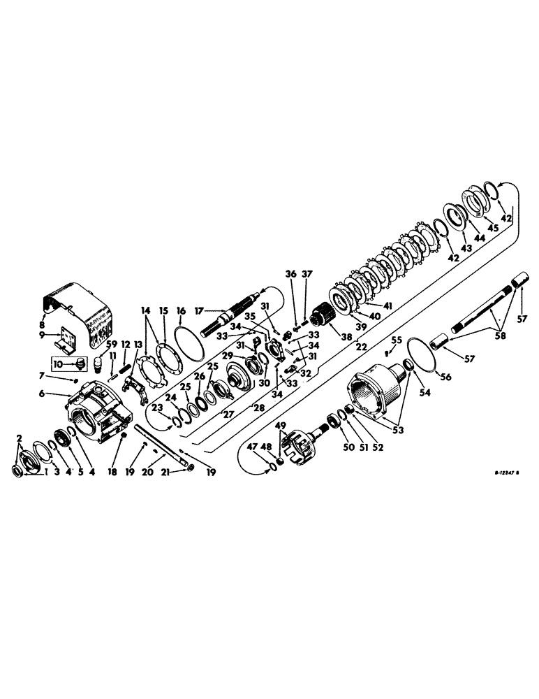 Схема запчастей Case IH 660 - (164) - REAR FRAME AND DRIVING MECHANISMS, INDEPENDENT POWER TAKE-OFF, 540 RPM, CLUTCH TYPE, REAR UNIT Rear Frame & Driving Mechanisms