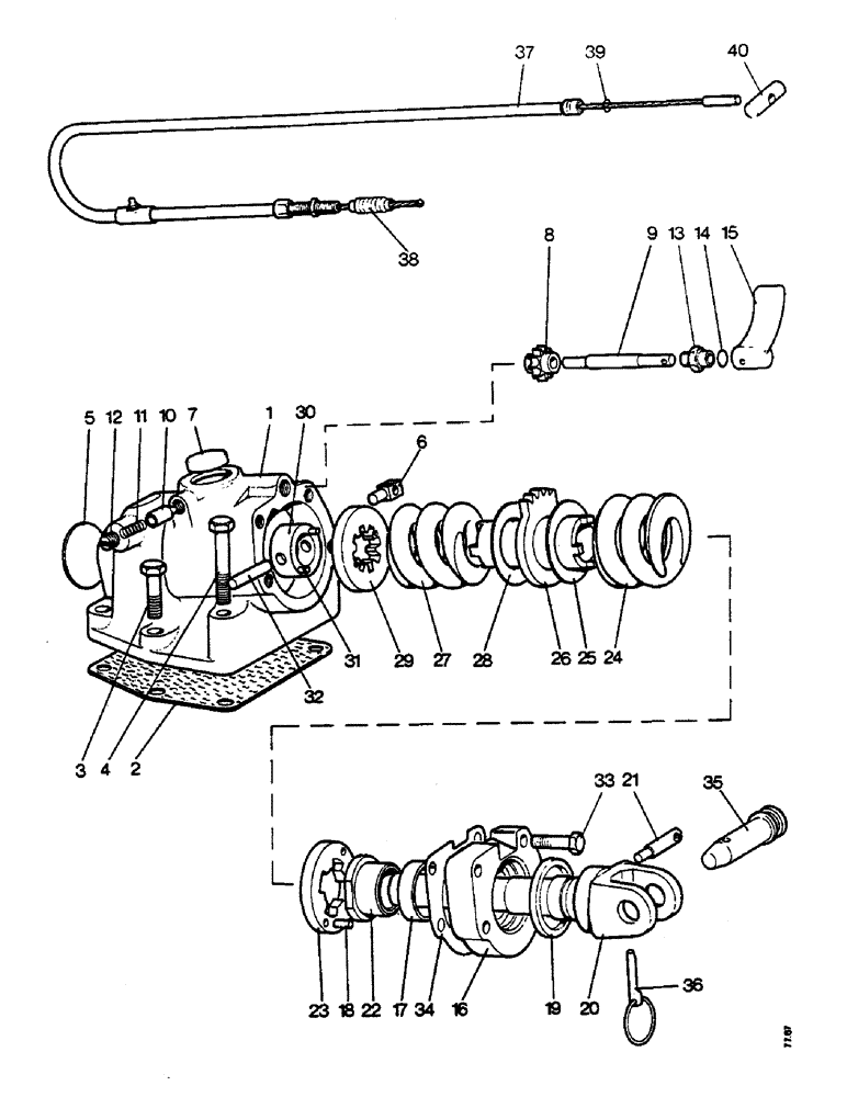 Схема запчастей Case IH 990 - (E32) - SELECTAMATIC HYDRAULIC SYSTEM, SELECTIVE SENSING UNIT U1376, 1212 TRACTORS (07) - HYDRAULIC SYSTEM