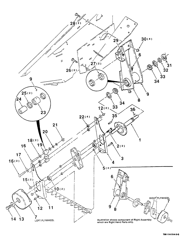 Схема запчастей Case IH 8380 - (3-10) - SICKLE SWAYBAR ASSEMBLY, RIGHT AND LEFT, SERIAL NUMBER CFH0010163 AND LATER (09) - CHASSIS