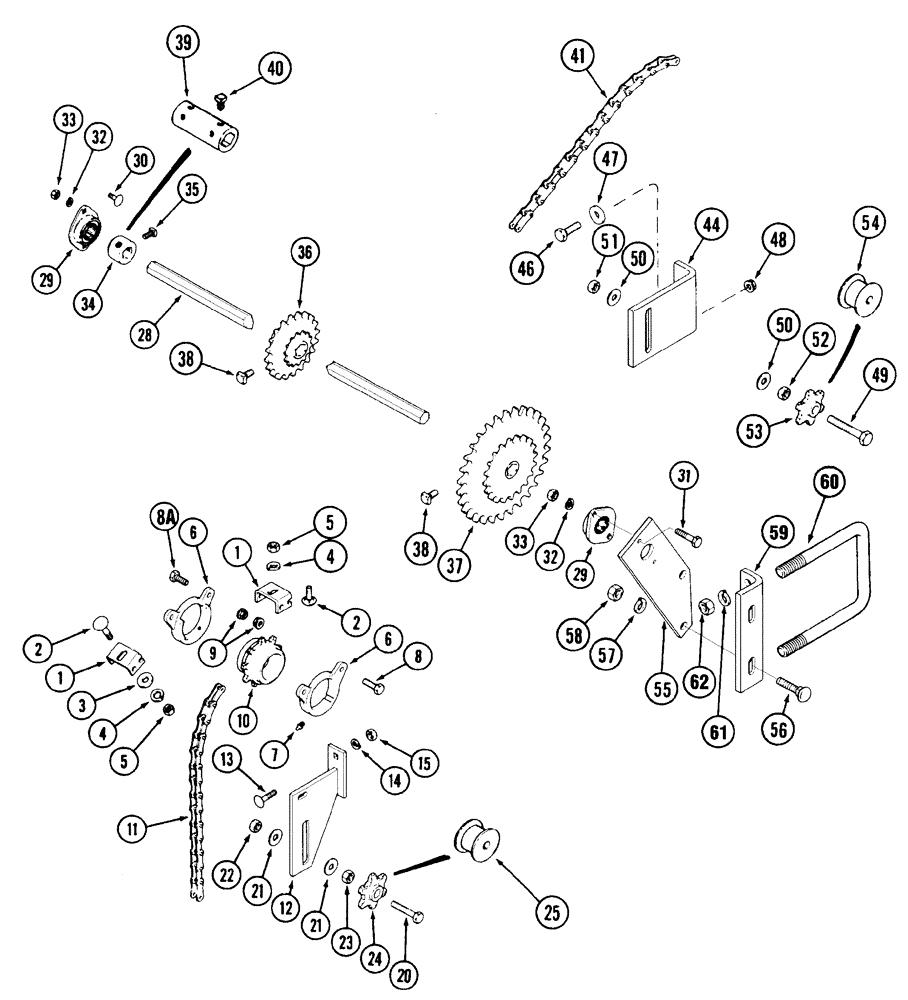 Схема запчастей Case IH 5400 - (9-032) - GRAIN DRIVE (09) - CHASSIS