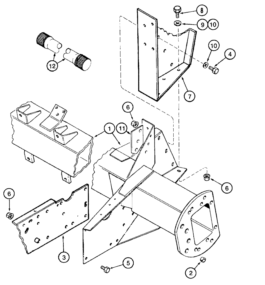 Схема запчастей Case IH 2388 - (06-22) - AXLE ASSY - DRIVE, WITHOUT EXTENSIONS (03) - POWER TRAIN