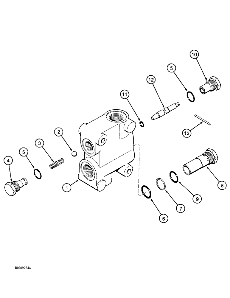 Схема запчастей Case IH 955 - (8-44) - FLOW CONTROL VALVE, 12 ROW NARROW - VERTICAL FOLD, 6/11 & 8/15 ROW SOLID ROW CROP (08) - HYDRAULICS