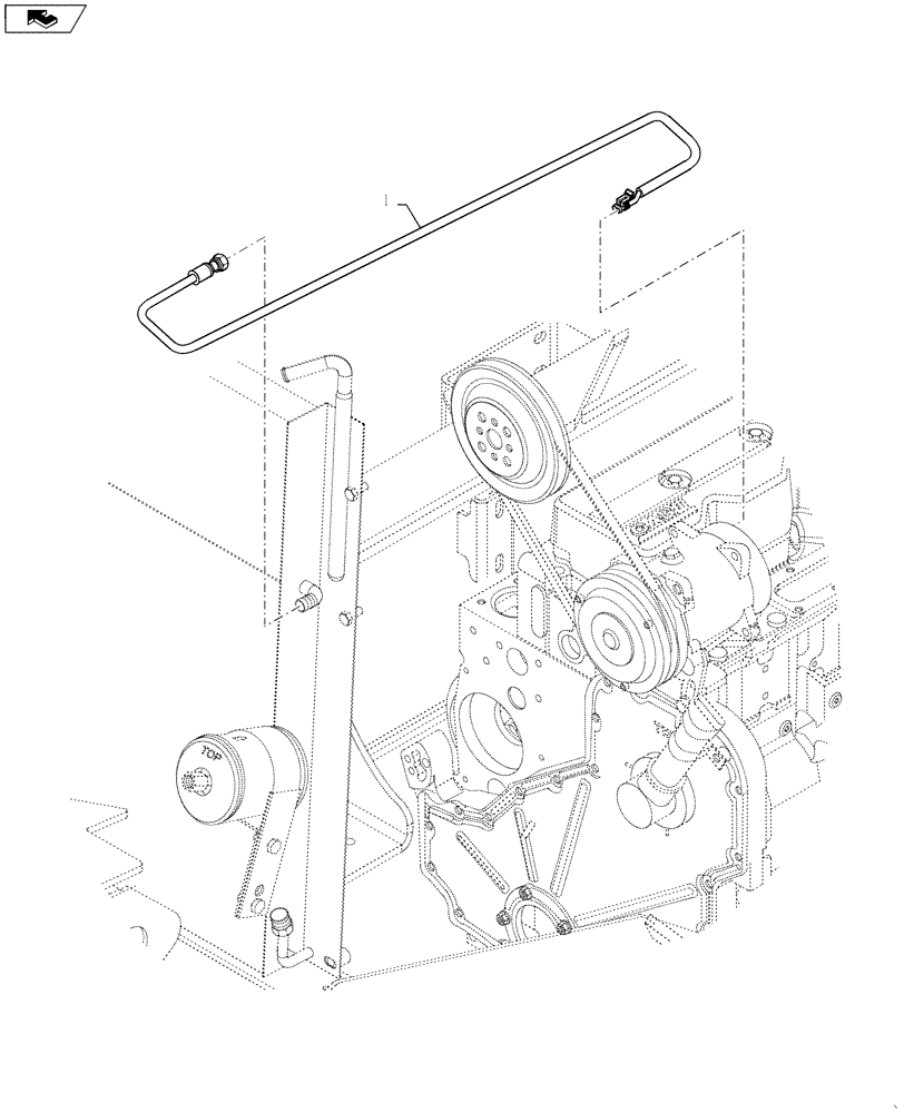 Схема запчастей Case IH TITAN 4530 - (50.200.06) - AIR CONDITIONING PRESSURE SWITCH GROUP (50) - CAB CLIMATE CONTROL