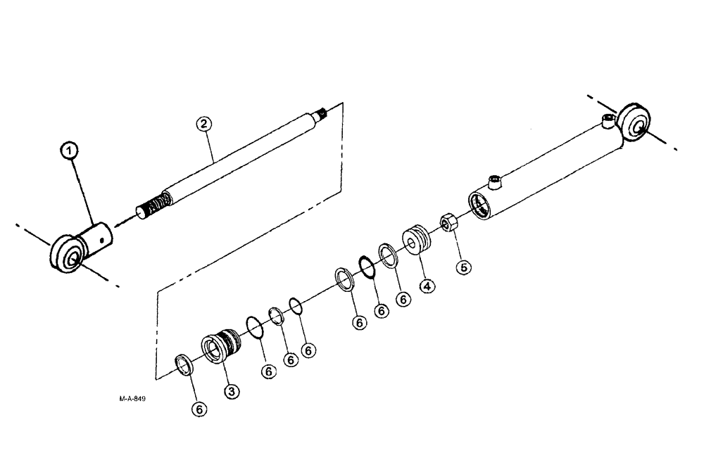 Схема запчастей Case IH SPX3185 - (07-004) - CYLINDERS - INNER BOOM FOLD (75 BOOM) Cylinders