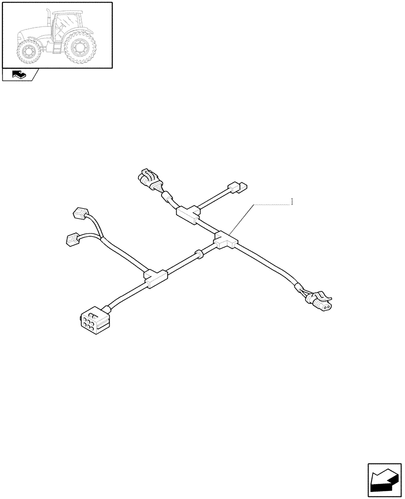 Схема запчастей Case IH PUMA 140 - (1.91.4[08]) - PUMP CABLE (10) - OPERATORS PLATFORM/CAB