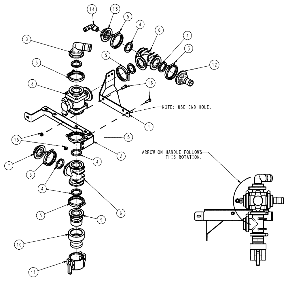 Схема запчастей Case IH SPX4410 - (09-055) - FILL GROUP, 2” RINSE PLUMBING Liquid Plumbing