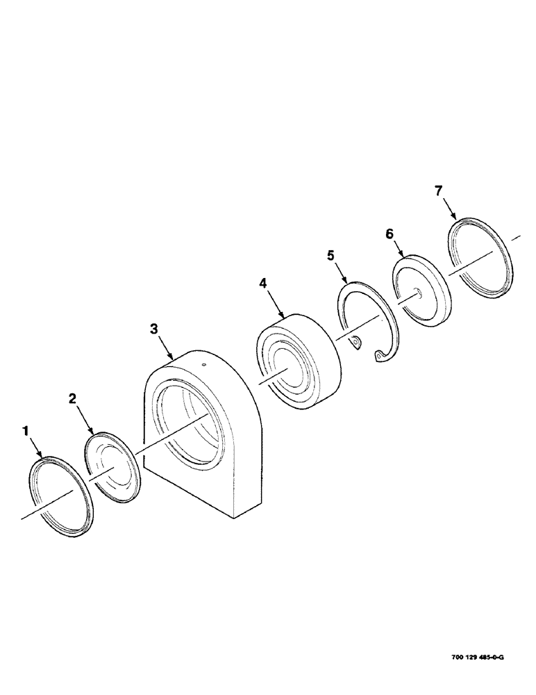 Схема запчастей Case IH 8590 - (02-32) - BEARING ASSEMBLY, S.N. CFH0139090 AND LATER Driveline