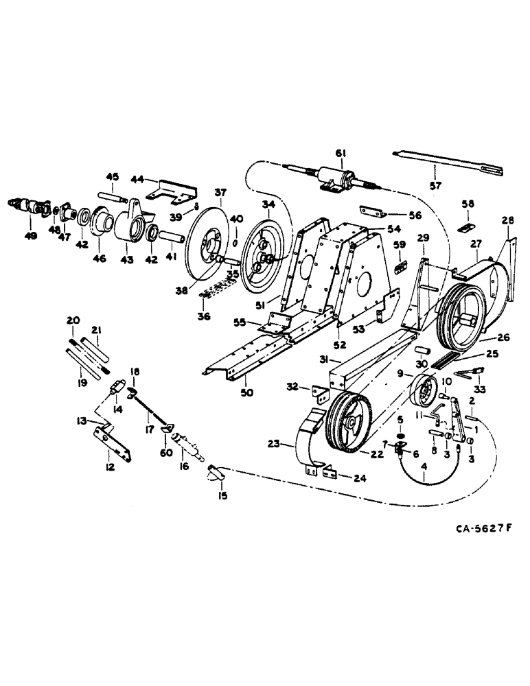 Схема запчастей Case IH 1460 - (07-030) - SEPARATOR DRIVE (04) - Drive Train